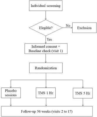 Clinical and Neurochemical Effects of Transcranial Magnetic Stimulation (TMS) in Multiple Sclerosis: A Study Protocol for a Randomized Clinical Trial